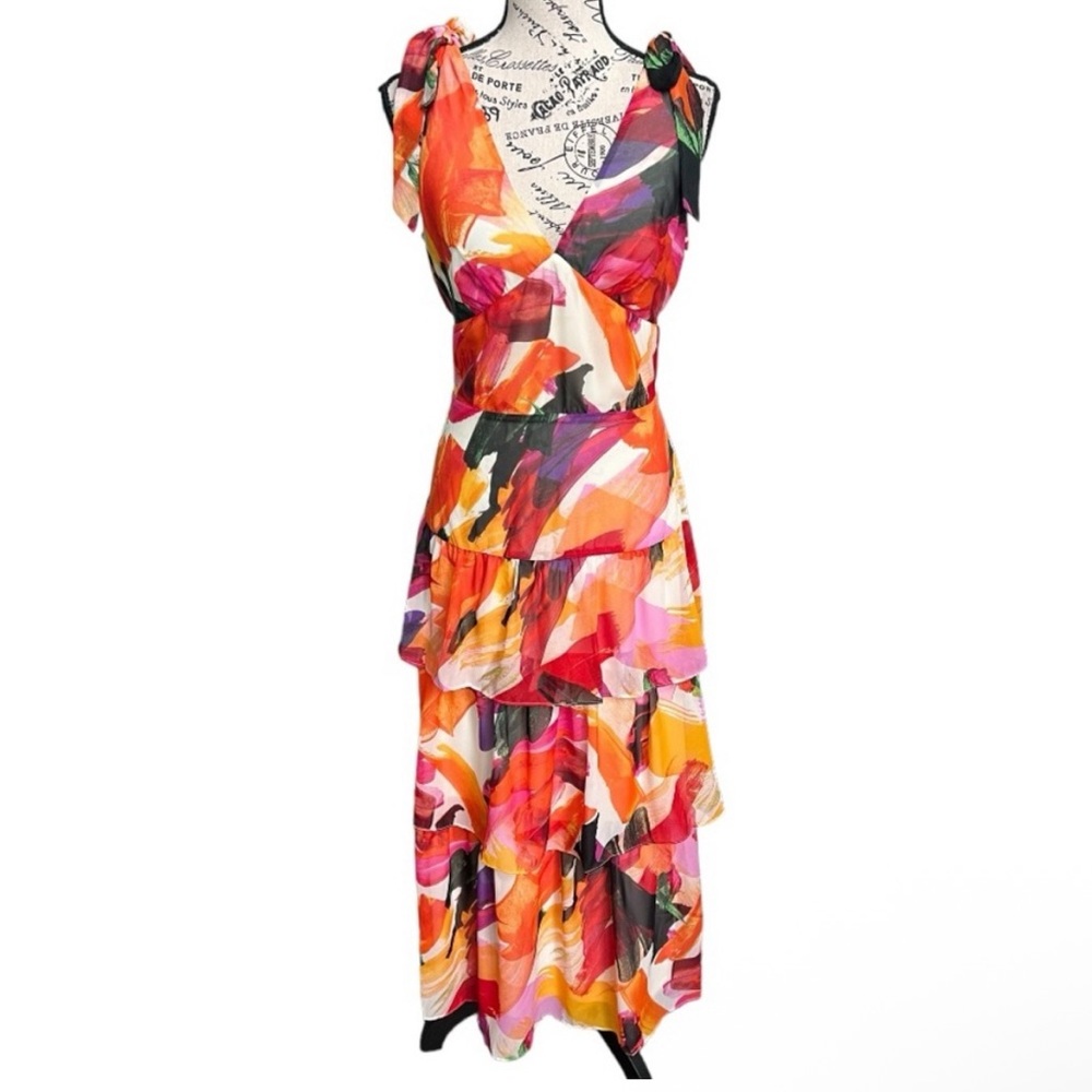 New with tags, Julia Jordan Bright Floral Colorful Dress, size 2